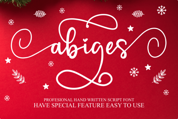 Abiges Typeface: A Sweet Script for Polished Branding