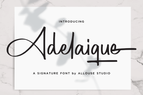 Adelaique: A Handwritten Font for Modern Editorial Design