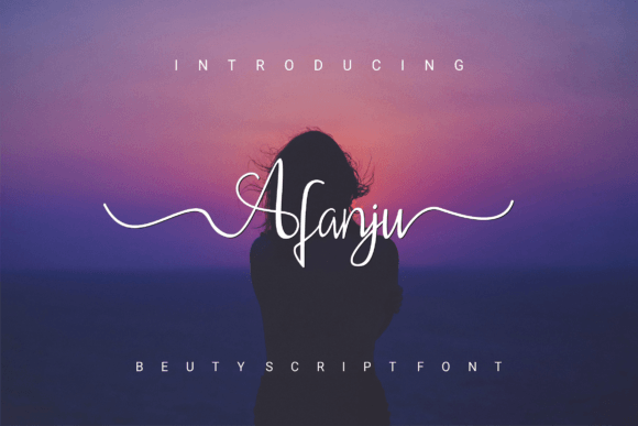 Afanju Font Review: Romantic Script for Web Headers