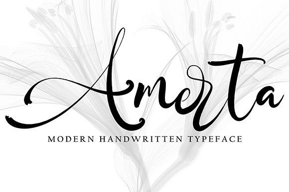 Amerta: The Handwritten Font That Elevates Your Brand Identity