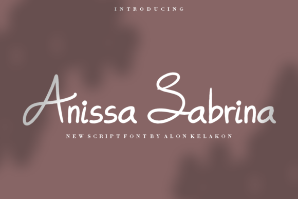 Anissa Sabrina: A Modern Script Font for Web Design