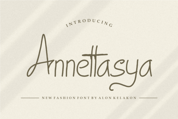 Annettasya: A Playful Handwritten Font for Branding
