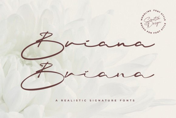 Briana Font: A Designer's Take on Realistic Signature Typography