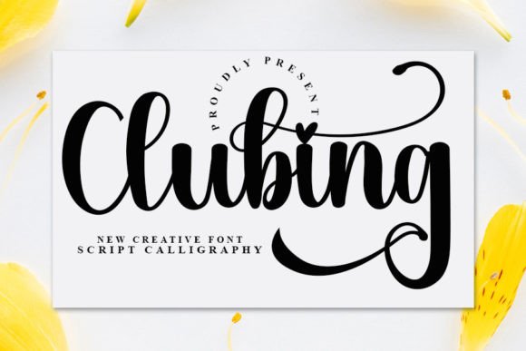 Clubing: A Handwritten Typeface for Modern Editorial Design