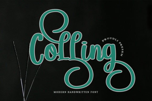 Colling: A Handwritten Typeface for Digital Brand Identity