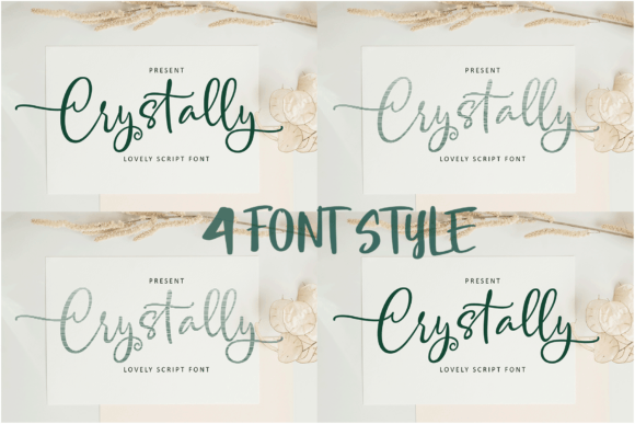 Crystally: A Designer's Take on Modern Script Elegance