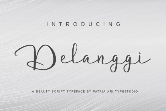 Delanggi: A Bold Script for Modern Brand Identity