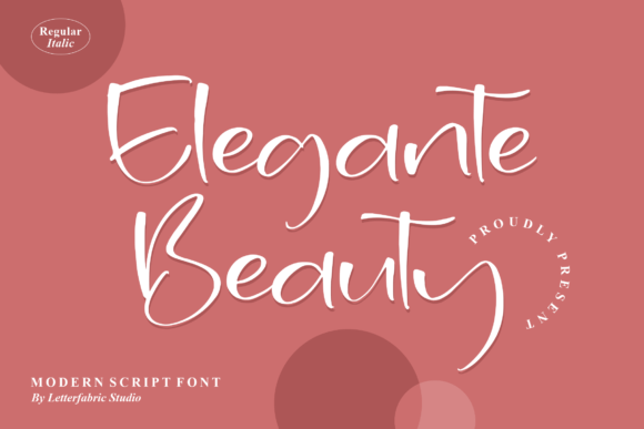 Elegante Beauty: The Script Font for Scroll-Stopping Brand Visuals