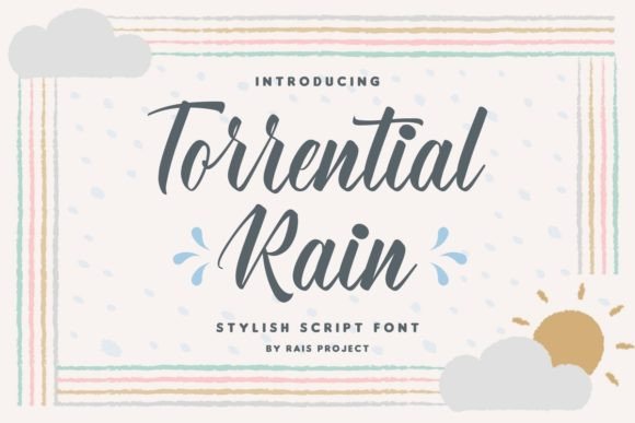Elevate Your Campaigns with the Torrential Rain Typeface