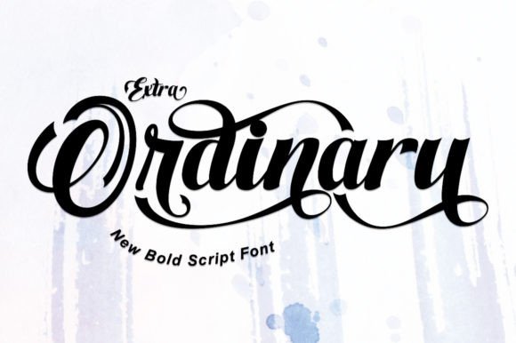 Extra Ordinary: A Bold Script Font for Handmade Brands
