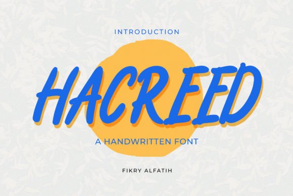 Hacreed Font: The Hand-Painted Typeface for Makers