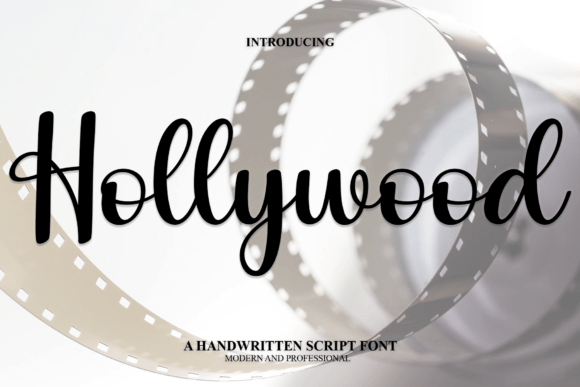 Hollywood: A Modern Script Font for Editorial Design