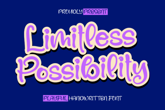 Limitless Possibility: A Playful Handwritten Font for Branding