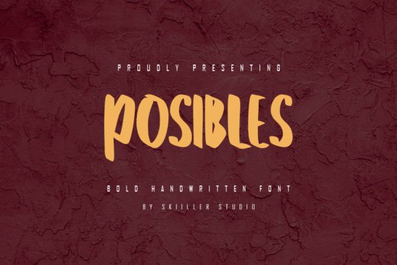 Posibles: A Bold Handwritten Font for Modern Web Design
