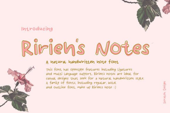 Ririen s Notes: A Whimsical Font for Web Headers