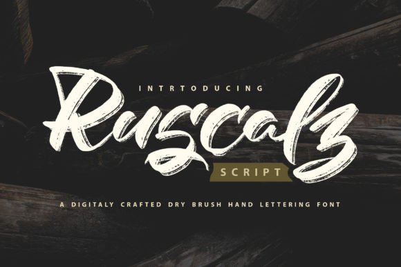 Ruscalz: A Unique Handwritten Brush Font for Bold Branding