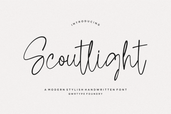 Scoutlight: A Handwritten Font for Modern Campaigns