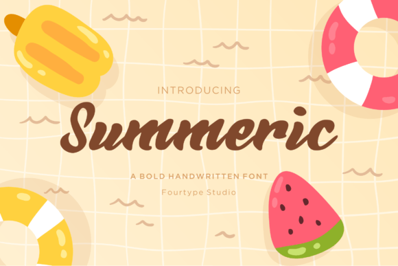 Summeric: A Fresh Script Font for Editorial Design
